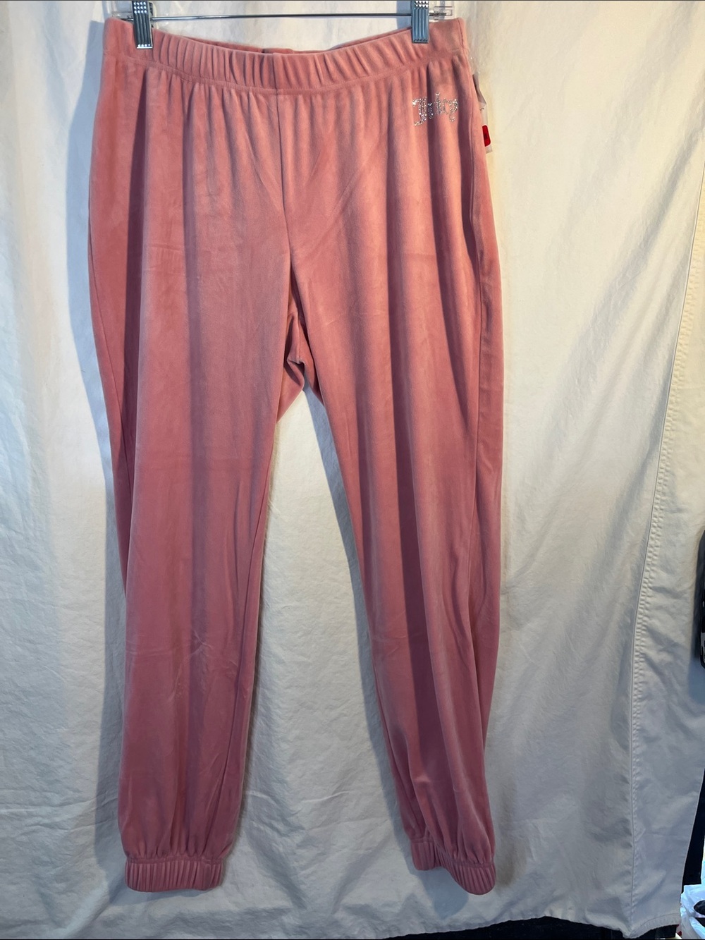 Juicy Couture Pink Velour Jogger Pants M NWOT